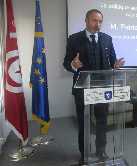 Patrice BERGAMINI, ambassadeur de l’Union  Européenne à Tunis